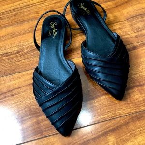 Seychelles textured leather slingbacks